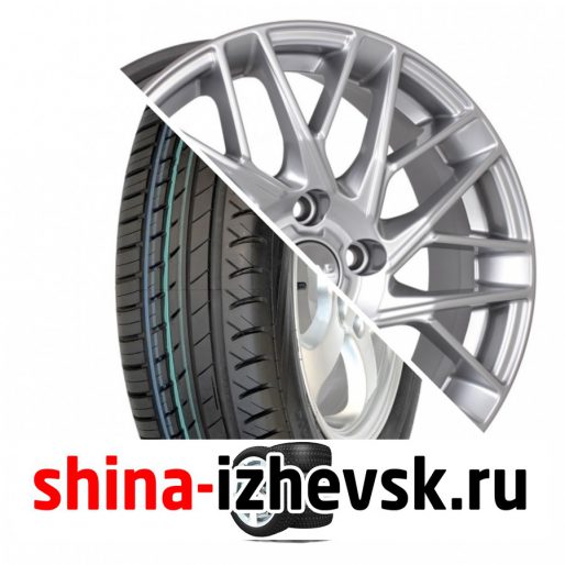 Колесо в сборе Viatti Strada (V-130) 205/55 R16 V 91 + СКАД Сиена 6.5xR16 5×112 ET50 DIA57.1 Серебристый в Ижевске